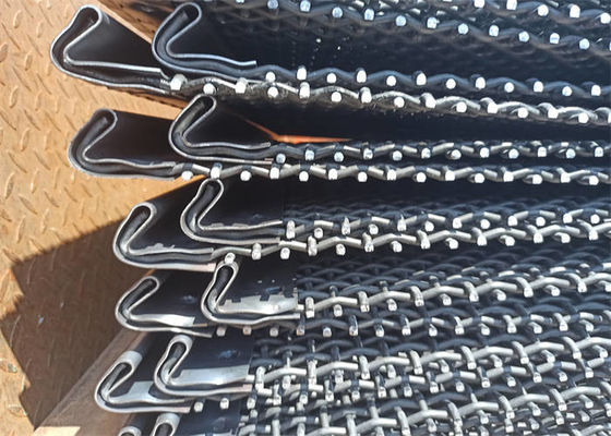 Selvedge สายด้ายขัดขัดกันสนิม Quarry Screen Wire Mesh